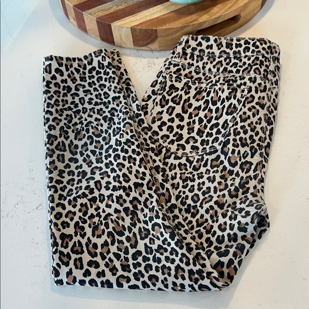 Design Lab Leopard Print Jeans